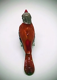 El Yapımı Murano Cam Gouldian İspinozu Kuş Biblosu. 1988 yılında yapılmıştır.